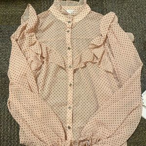 Zara dotted blouse